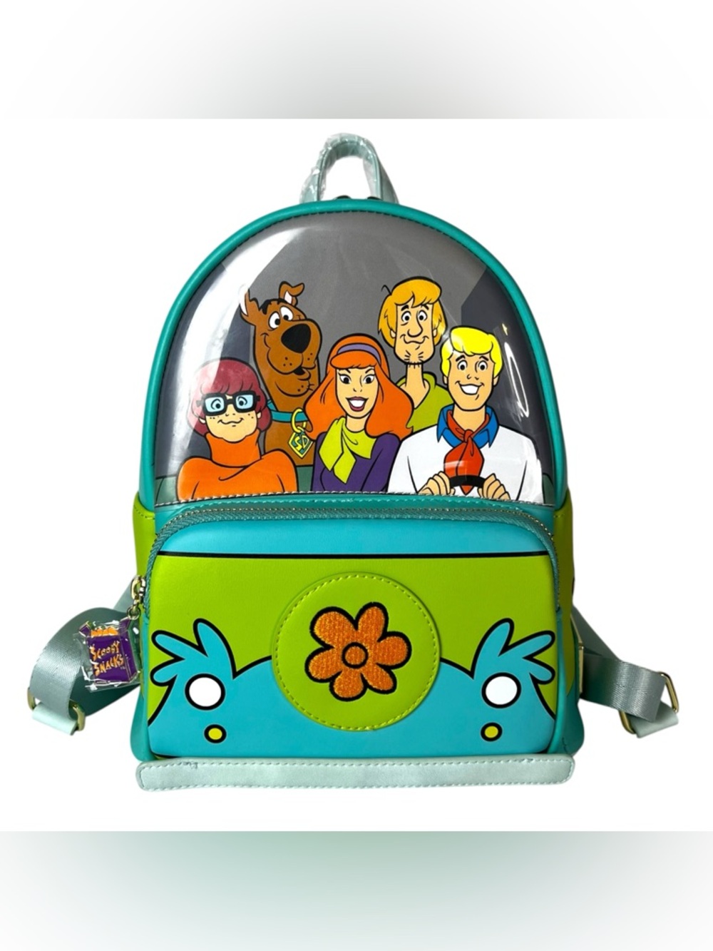 Loungefly Scooby-Doo Gang Mini Backpack NWT Teal Green Collectible Bag